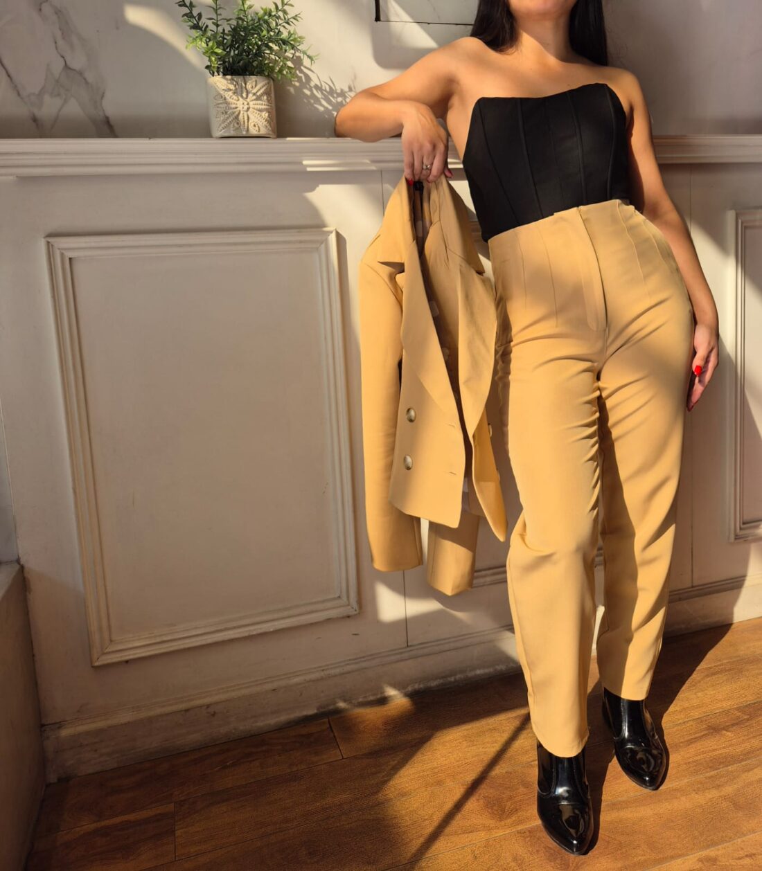 PANTALON RECTO PINZADO