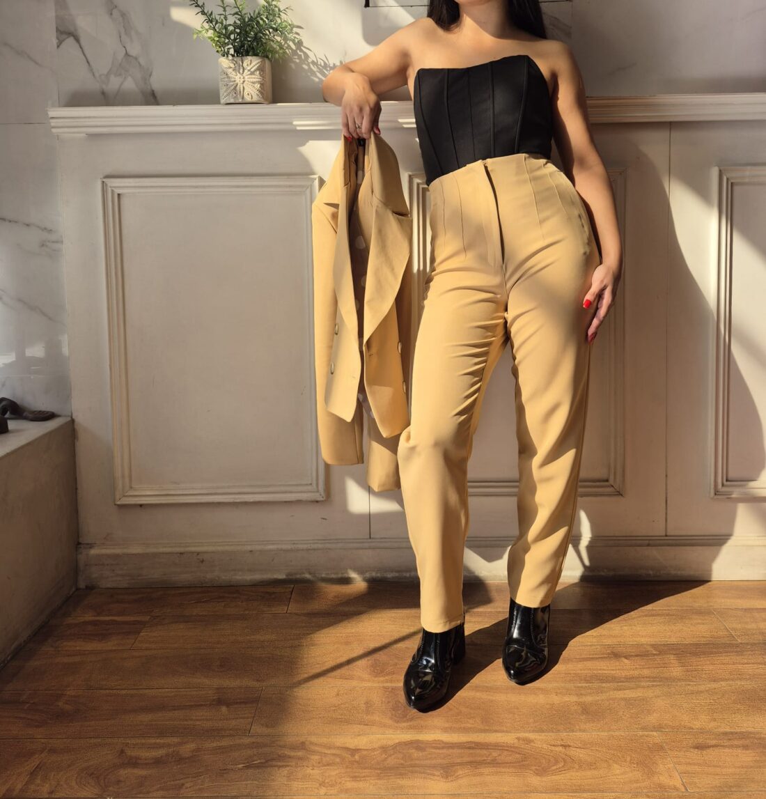 PANTALON RECTO PINZADO